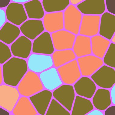 Soyut Dikişsiz renkli desen, vektör çizim