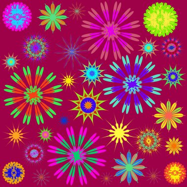 Yuvarlak süsleme desen. Dekorasyon tatil kartları, arka plan ve siteler için mükemmel kartları için