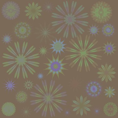 Yuvarlak süsleme desen. Dekorasyon tatil kartları, arka plan ve siteler için mükemmel kartları için