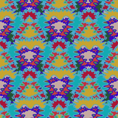Soyut Dikişsiz renkli desen, vektör çizim