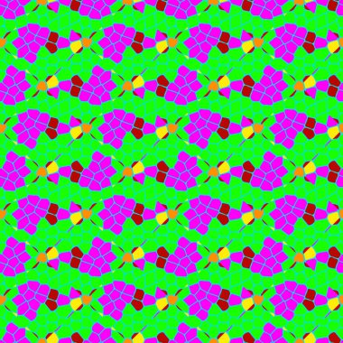 Soyut Dikişsiz renkli desen, vektör çizim