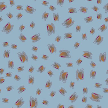 Bardak kahve veya çay arka plan seamless modeli üzerinde noktalı.