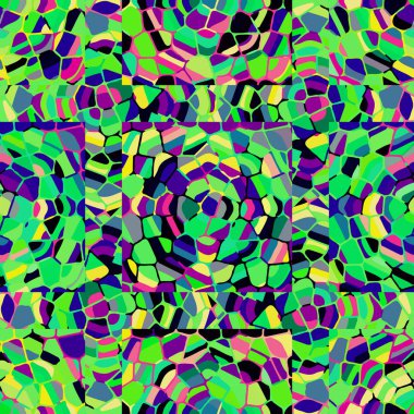 Soyut Dikişsiz renkli desen, vektör çizim
