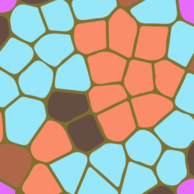 Soyut Dikişsiz renkli desen, vektör çizim