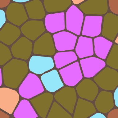 Soyut Dikişsiz renkli desen, vektör çizim