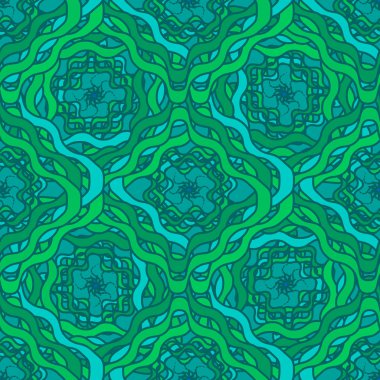 Soyut Dikişsiz renkli desen, vektör çizim