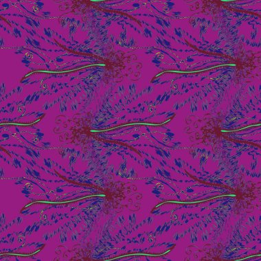 Soyut Dikişsiz renkli desen, vektör çizim