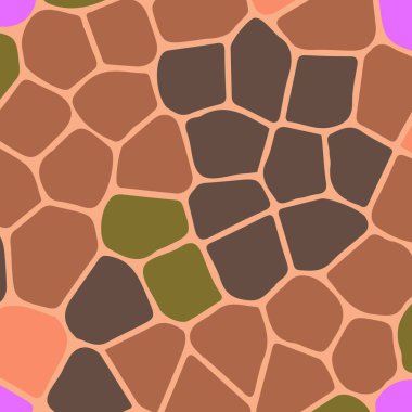 Soyut Dikişsiz renkli desen, vektör çizim