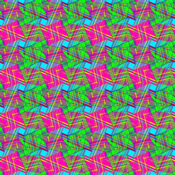 Abstracte Naadloze Kleurrijke Patroon Vectorillustratie — Stockvector