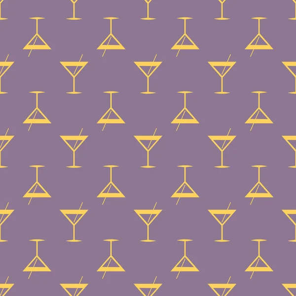 Tropische Cocktail Kleurrijke Naadloze Patroon — Stockvector