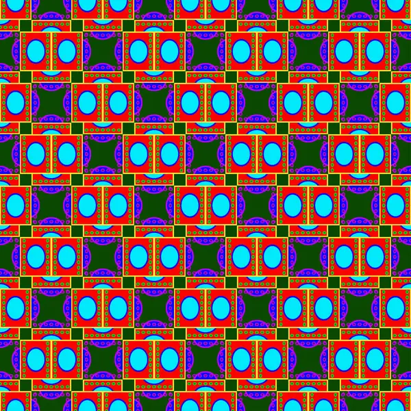 Abstrait Géométrique Coloré Motif Sans Couture Pour Arrière Plan — Image vectorielle