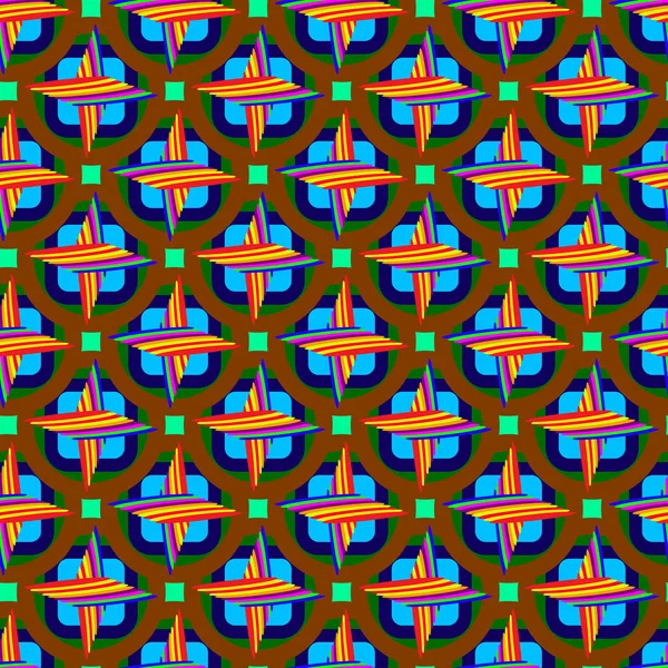 Абстрактний Геометричний Барвистий Безшовний Візерунок Тла — стоковий вектор