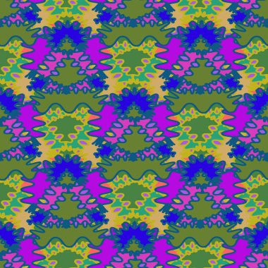 Soyut Dikişsiz renkli desen, vektör çizim