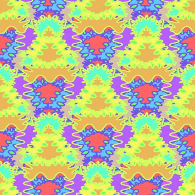 Soyut Dikişsiz renkli desen, vektör çizim