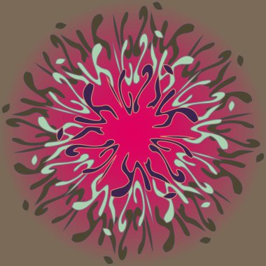 Yeni simetrik soyut mandala. Duvar kağıdı, desen dolgularını, web sayfaları, yüzey dokuları için dekoratif nesne-ebilmek var olmak kullanılmış.