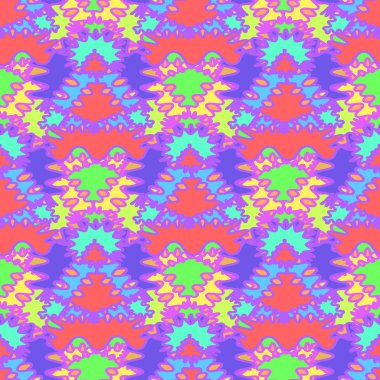 Soyut Dikişsiz renkli desen, vektör çizim