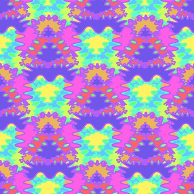 Soyut Dikişsiz renkli desen, vektör çizim