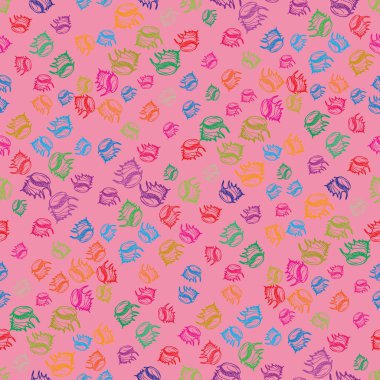 Yaz güzel çok renkli deniz kabukları sorunsuz arka plan soyut.