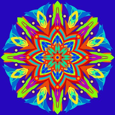 Yeni simetrik soyut mandala. Duvar kağıdı, desen dolgularını, web sayfaları, yüzey dokuları için dekoratif nesne-ebilmek var olmak kullanılmış.