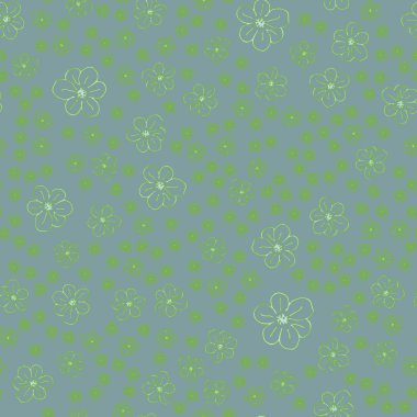 Yeni basit soyut geometrik seamless modeli ile arka plan için çiçekler