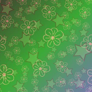 Yeni basit soyut geometrik seamless modeli ile arka plan için çiçekler