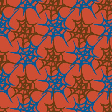 Stilize örümcek ağı seamless modeli. Arka plan, kumaş ve paketleme kullanmak olabilir.