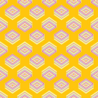 Çok renkli geometrik geleneksel seamless modeli, vektör çizim