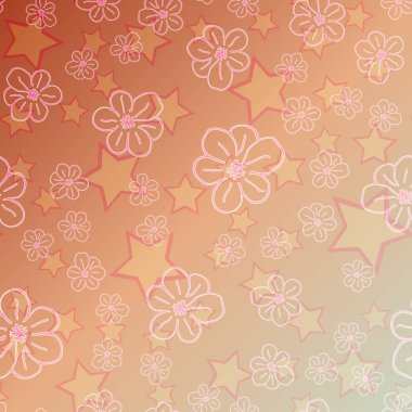 Yeni basit soyut geometrik seamless modeli ile arka plan için çiçekler