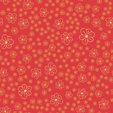 Yeni basit soyut geometrik seamless modeli ile arka plan için çiçekler