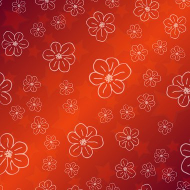 Yeni basit soyut geometrik seamless modeli ile arka plan için çiçekler