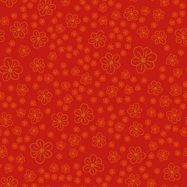 Yeni basit soyut geometrik seamless modeli ile arka plan için çiçekler