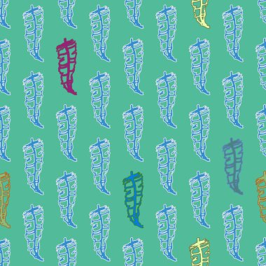 Memphis tarzı zemin ağaç yaprakları 