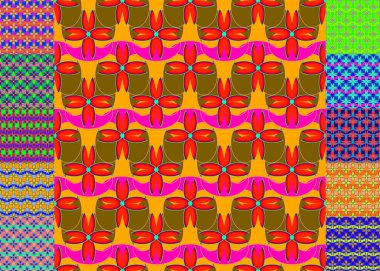 Memfis tarzı zemin. Geometrik seamless modeli. Yinelenen Dekorasyon yazdırma. Sorunsuz ilkel geometrik arka plan.