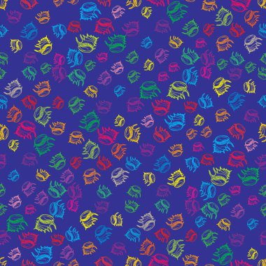 Yaz güzel çok renkli deniz kabukları sorunsuz arka plan soyut.