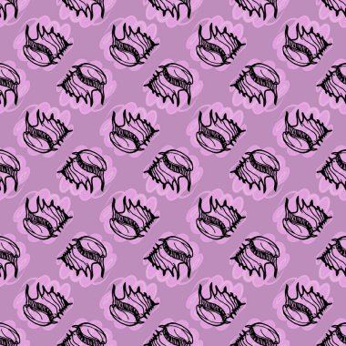 Yaz güzel çok renkli deniz kabukları sorunsuz arka plan soyut.