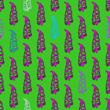 Memphis tarzı zemin ağaç yaprakları 