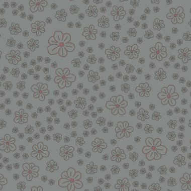 Yeni basit soyut geometrik seamless modeli ile arka plan için çiçekler