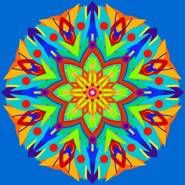 Yeni simetrik soyut mandala. Duvar kağıdı, desen dolgularını, web sayfaları, yüzey dokuları için dekoratif nesne-ebilmek var olmak kullanılmış.