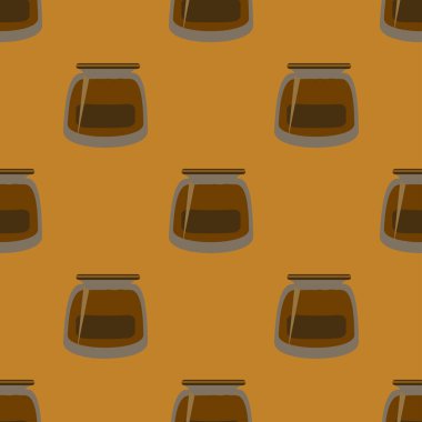 Kavanoz ile rustik ev konserve yeni dikişsiz desen arka planı için.