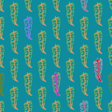 Memphis tarzı zemin ağaç yaprakları 