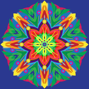 Yeni simetrik soyut mandala. Duvar kağıdı, desen dolgularını, web sayfaları, yüzey dokuları için dekoratif nesne-ebilmek var olmak kullanılmış.