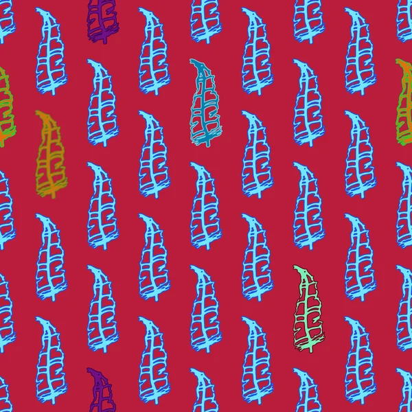 Memphis tarzı zemin ağaç yaprakları 