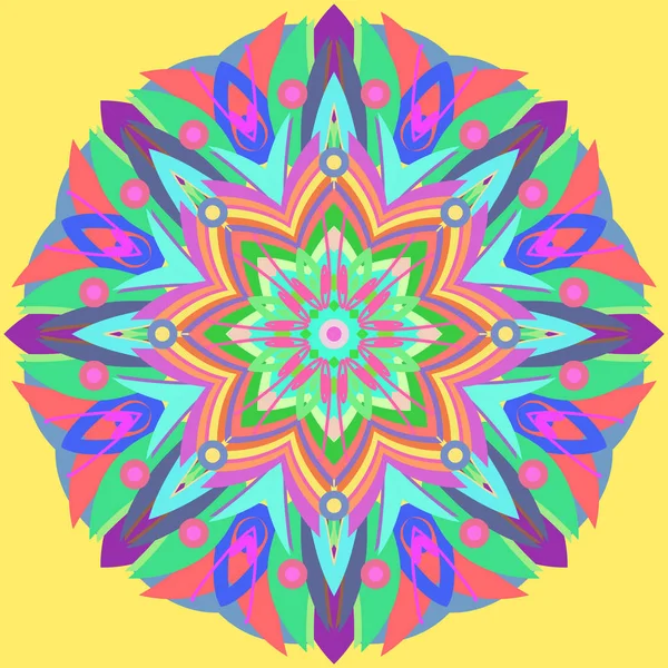 Yeni simetrik soyut mandala. Duvar kağıdı, desen dolgularını, web sayfaları, yüzey dokuları için dekoratif nesne-ebilmek var olmak kullanılmış.