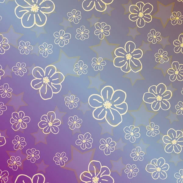 Yeni basit soyut geometrik seamless modeli ile arka plan için çiçekler