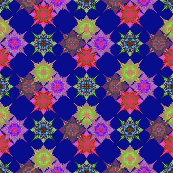 Abstrait Géométrique Coloré Motif Sans Couture Pour Arrière Plan — Image vectorielle