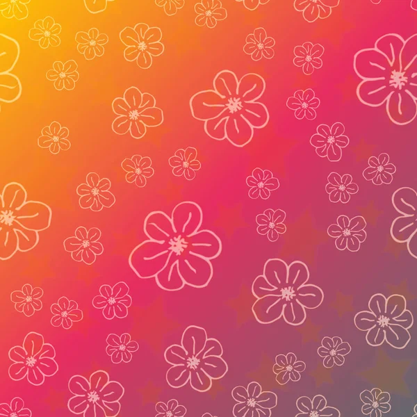 Yeni basit soyut geometrik seamless modeli ile arka plan için çiçekler