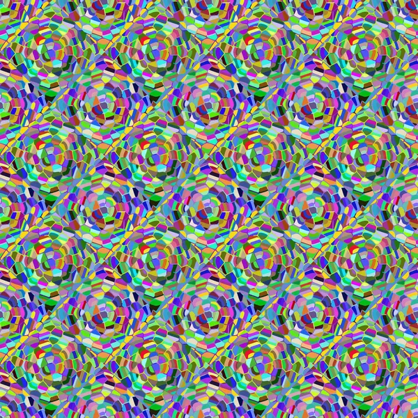 Patrón Sin Costura Mosaico Color Abstracto Para Nuevo Fondo — Vector de stock