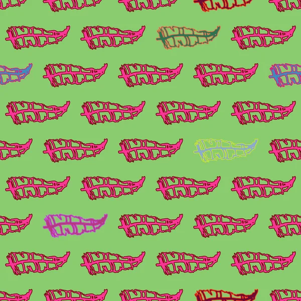 Memphis tarzı zemin ağaç yaprakları 