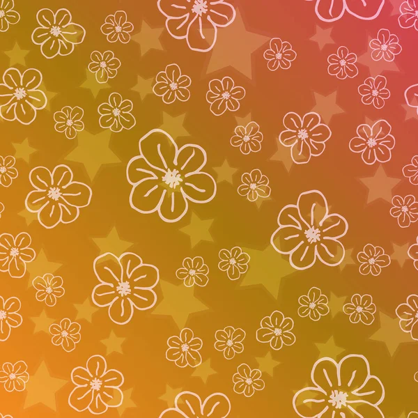 Yeni basit soyut geometrik seamless modeli ile arka plan için çiçekler