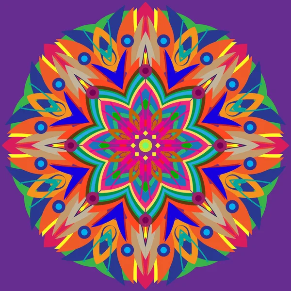 Yeni simetrik soyut mandala. Duvar kağıdı, desen dolgularını, web sayfaları, yüzey dokuları için dekoratif nesne-ebilmek var olmak kullanılmış.